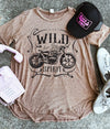 Wild Spirit Brown Acid Wash Tee