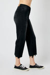 Judy Blue Black High Rise Cropped Wide Leg Jeans