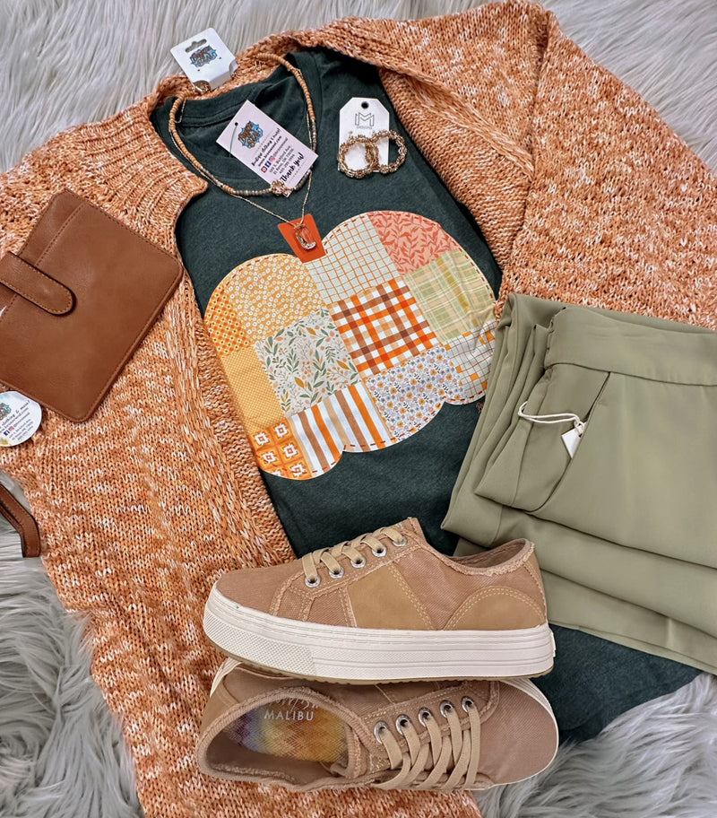 Patchwork Pumpkin Tee