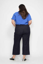 Judy Blue Plus Wide Leg Braided Side Seam Crop Jeans