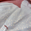 White Glitter Heart French Terry Top