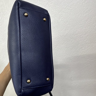 Giani Bernini Navy Pebbled Satchel Bag crossbody
