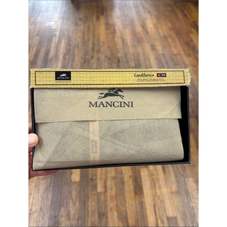 Mancini Casablanca rfid organizer wristlet bag brown leather