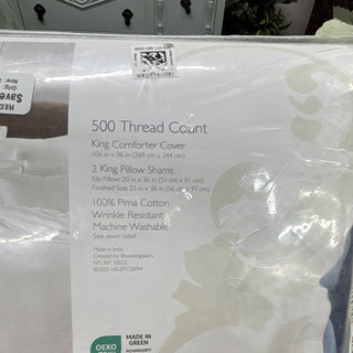 Sky 500TC Wrinkle Resistant Duvet Cover Set, King Blue $390