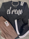 Silver Metallic Puff El Reno Sweatshirt