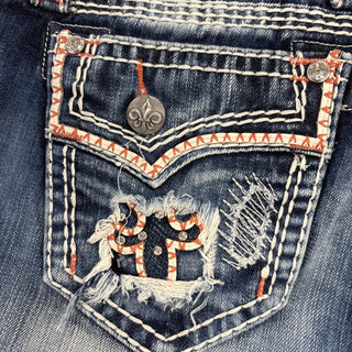 Rock Revival Jeans Crystals Embroidered Shorts 29