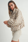 Checkered Teddy Jacket