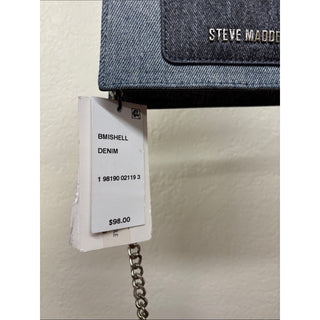 Steve Madden Two-Tone Denim Mini Crossbody Bag with Chain