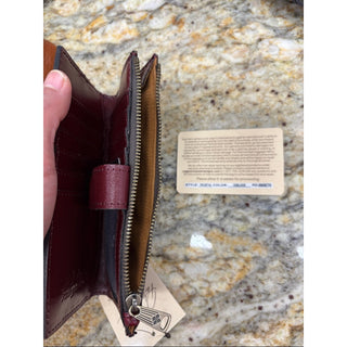 Patricia Nash Tooled Leather Wallet in Burgundy