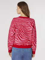 Bright Chunky Zebra Sweater