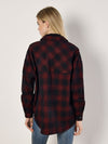 Red Check Distressed Shirt