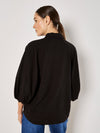 Black Puff Sleeve Top