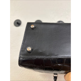 Coach Maggie tote bag Black Croc-Embossed Leather
