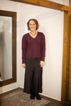 Another Love Thalia Blackberry Sparkle Sweater