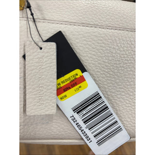 Donna Karen Leather Crossbody Bag cream