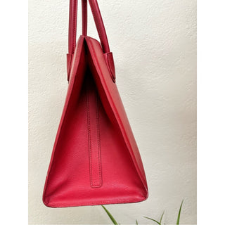 Moncrief London Brooke cherry Red Leather Tote