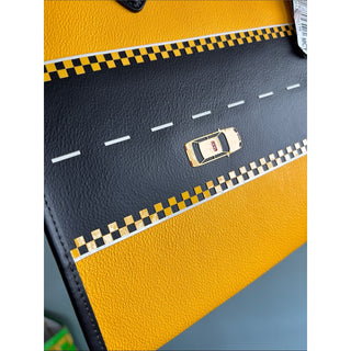 kate spade manhattan Yellow Black Taxi Graphic Tote