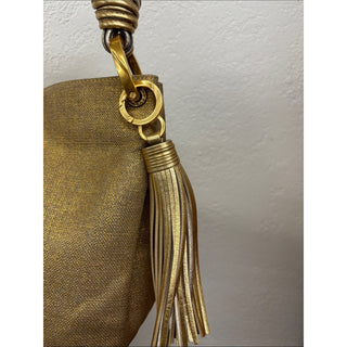 Donna Karan glenwood Metallic Gold Shoulder Bag