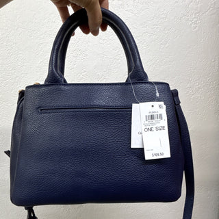 Giani Bernini Navy Pebbled Satchel Bag crossbody