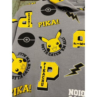 Pikachu Pokémon kids fleece hoodie long sleeve size XL
