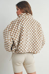 Checkered Teddy Jacket