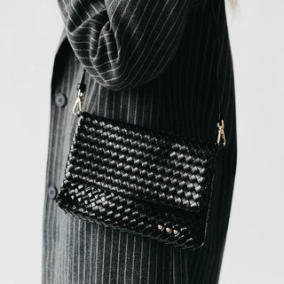 Wrenlee Woven Flap Crossbody