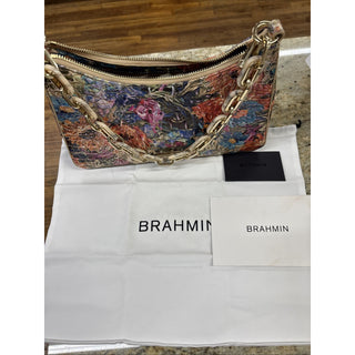 Brahmin Mod Esme Melbourne Leather Shoulder Bag With Chain Strap NWT