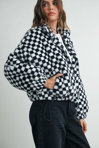 Checkered Teddy Jacket