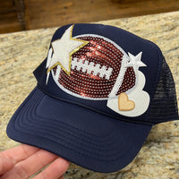 Navy Football Patch Trucker Hat