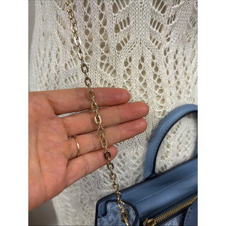 Michael Kors mini Monogram crossbody Chambray blue