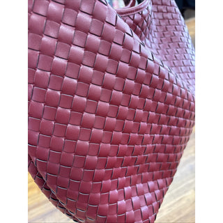 on 34th Woven Wine Shoulder Bag purse
