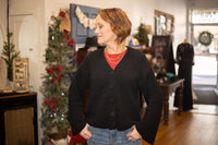 Another Love Samira Black Chunky Knit Cardigan