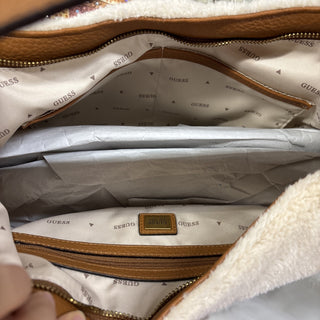 Guess Camden Shearling Shoulder Bag