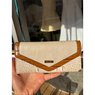 Brahmin Veronica ivory helm leather Wallet