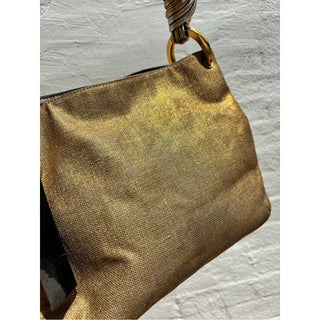 Donna Karan glenwood Metallic Gold Shoulder Bag