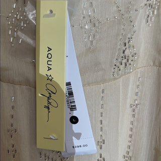 Aqua Cream Beaded cami gown Dress