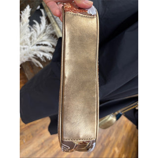 Patricia Nash Brown Floral Leather Shoulder Bag