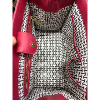 Moncrief London Brooke cherry Red Leather Tote