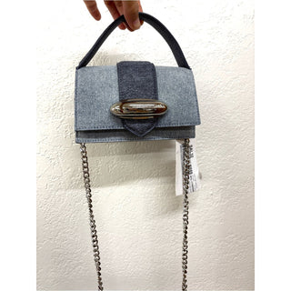 Steve Madden Two-Tone Denim Mini Crossbody Bag with Chain