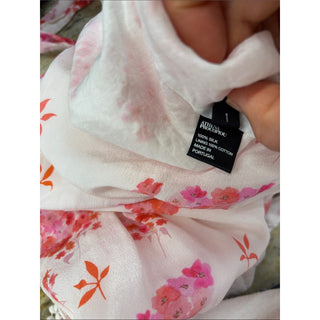Athena procopiou silk Pink Floral Tie-Shoulder Romper size 1 /M