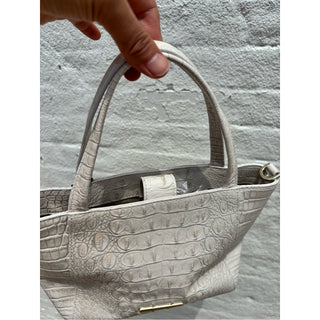 Brahmin Ivory small Mona tote Bag