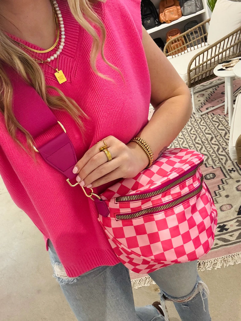 Checkered Bum Bag