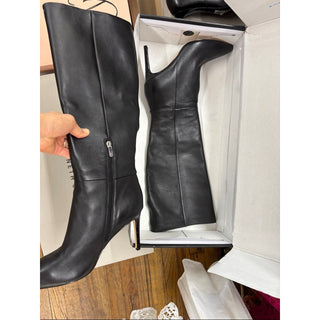 Nine West Black Knee-High Pointed-Toe Heeled Boots W11
