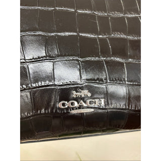 Coach Maggie tote bag Black Croc-Embossed Leather