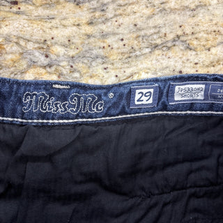 Miss Me Jeans Crystals Embroidered Shorts 29
