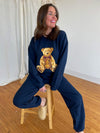 Navy Polo Teddy Sweatshirt