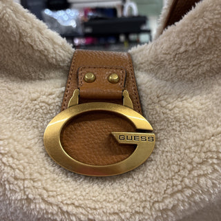 Guess Camden Shearling Shoulder Bag