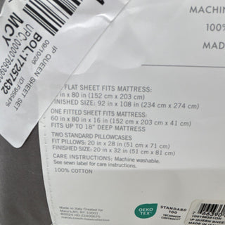 Hotel Collection Italian Percale Cotton 4 pc Sheet Set,Queen $450