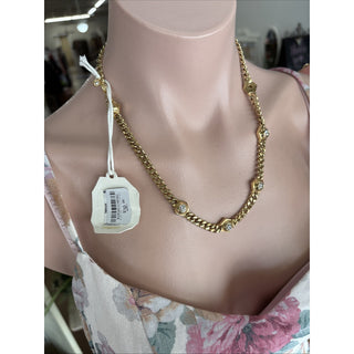 swarovski gold necklace