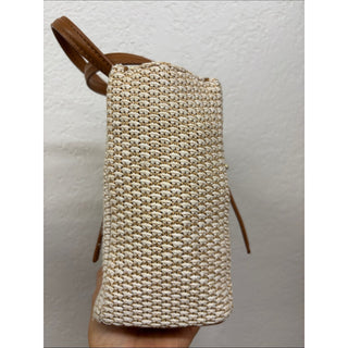 Steve Madden indiee small tote natural Woven straw